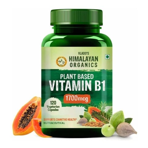 1 - Himalayan Organics Plant Based Vitamin B1,  Unflavoured  120 veggie capsule(s) 