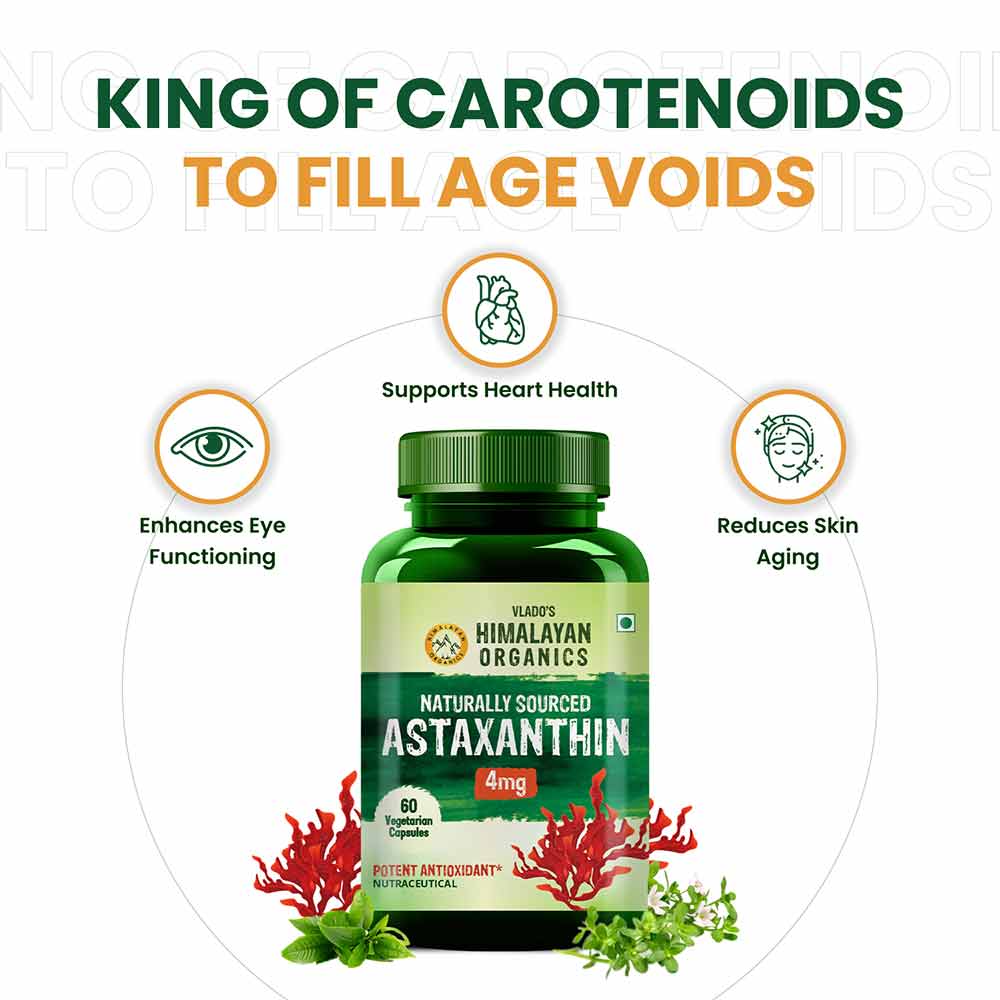 5 - Himalayan Organics Naturally Sourced Astaxanthin 4mg,  60 veggie capsule(s) 