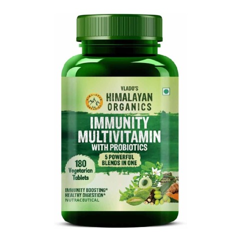 1 - Himalayan Organics Immunity Multivitamin with Probiotics,  180 tablet(s)  Unflavoured 