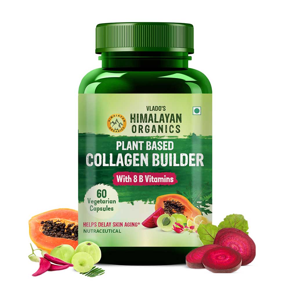1 - Himalayan Organics Plant Based Collagen Builder,  60 veggie capsule(s)  Unflavoured (with 8 B Vitamins) 