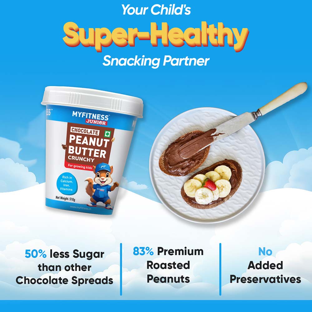5 - Myfitness Chocolate Peanut Butter Junior,  510 g  Crunchy 