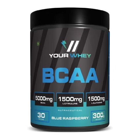 1 - YourWhey BCAA,  0.66 lb  10 Servings  Blue Raspberry 