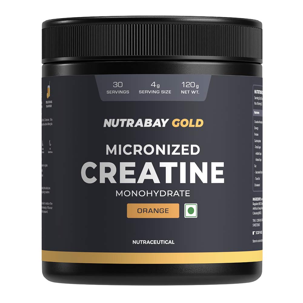 2 - Nutrabay Gold Micronised Creatine Monohydrate,  Orange  0.26 lb 
