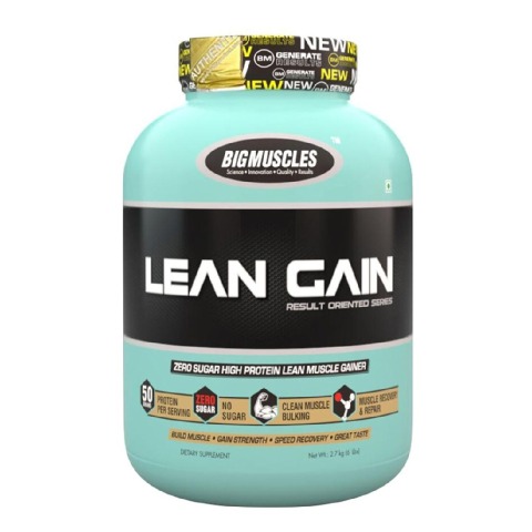 1 - Big Muscles Lean Gain, 6 lb Malt Chocolate