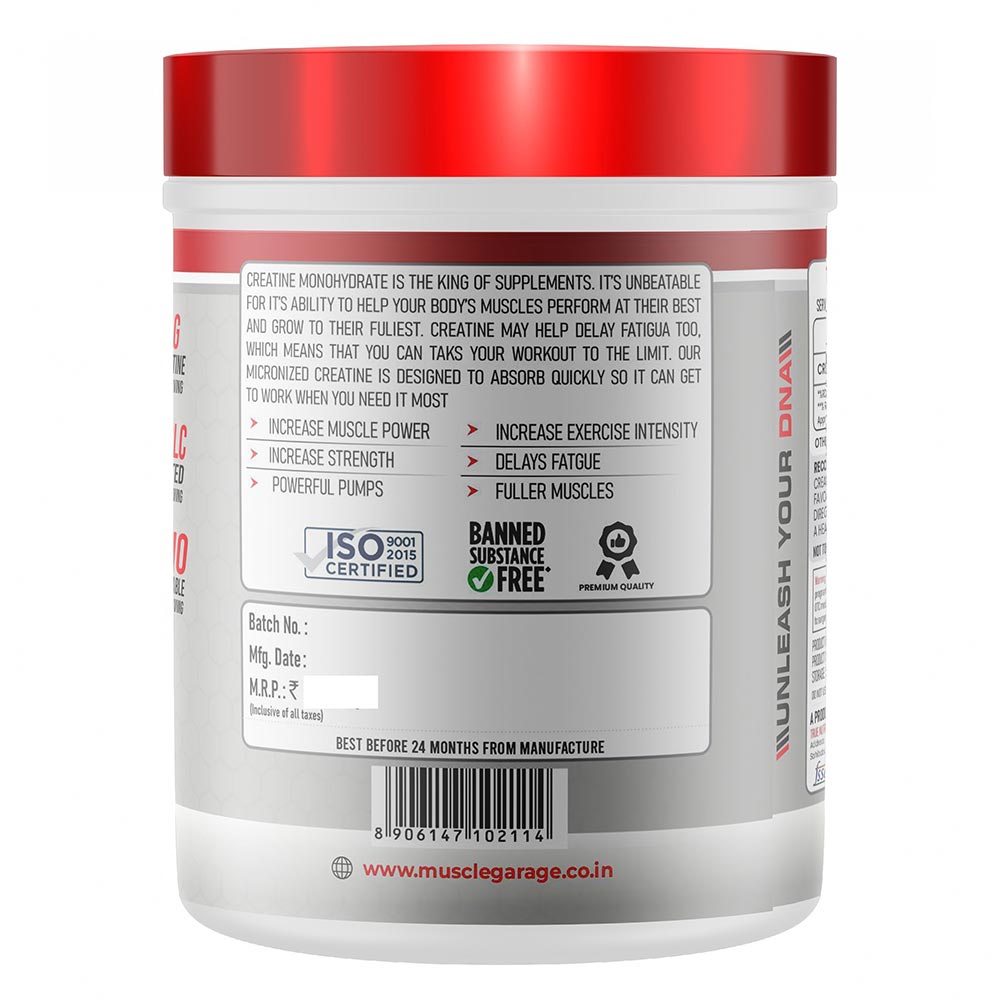 2 - Muscle Garage Creatine,  Unflavoured  0.55 lb 