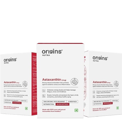 1 - Origins Nutra Astaxanthin (Pack of 3),  28 softgels 