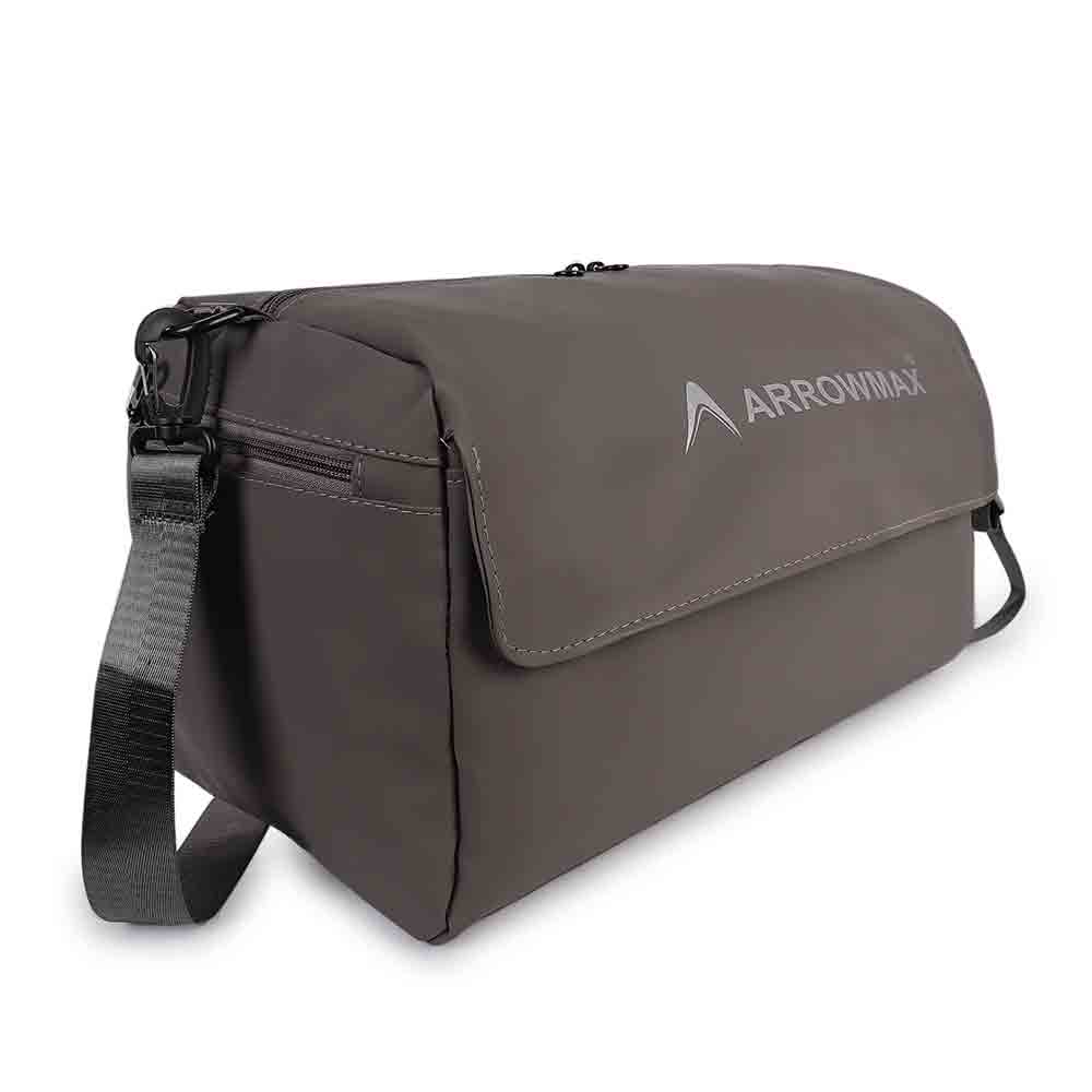 1 - Arrowmax Gym Travel Bag with Shoe Compartment,  Brown 
