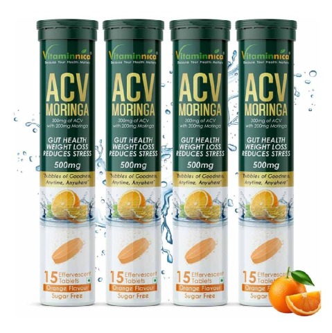 1 - Vitaminnica ACV Moringa,  15 tablet(s)  Orange (Pack of 4) 