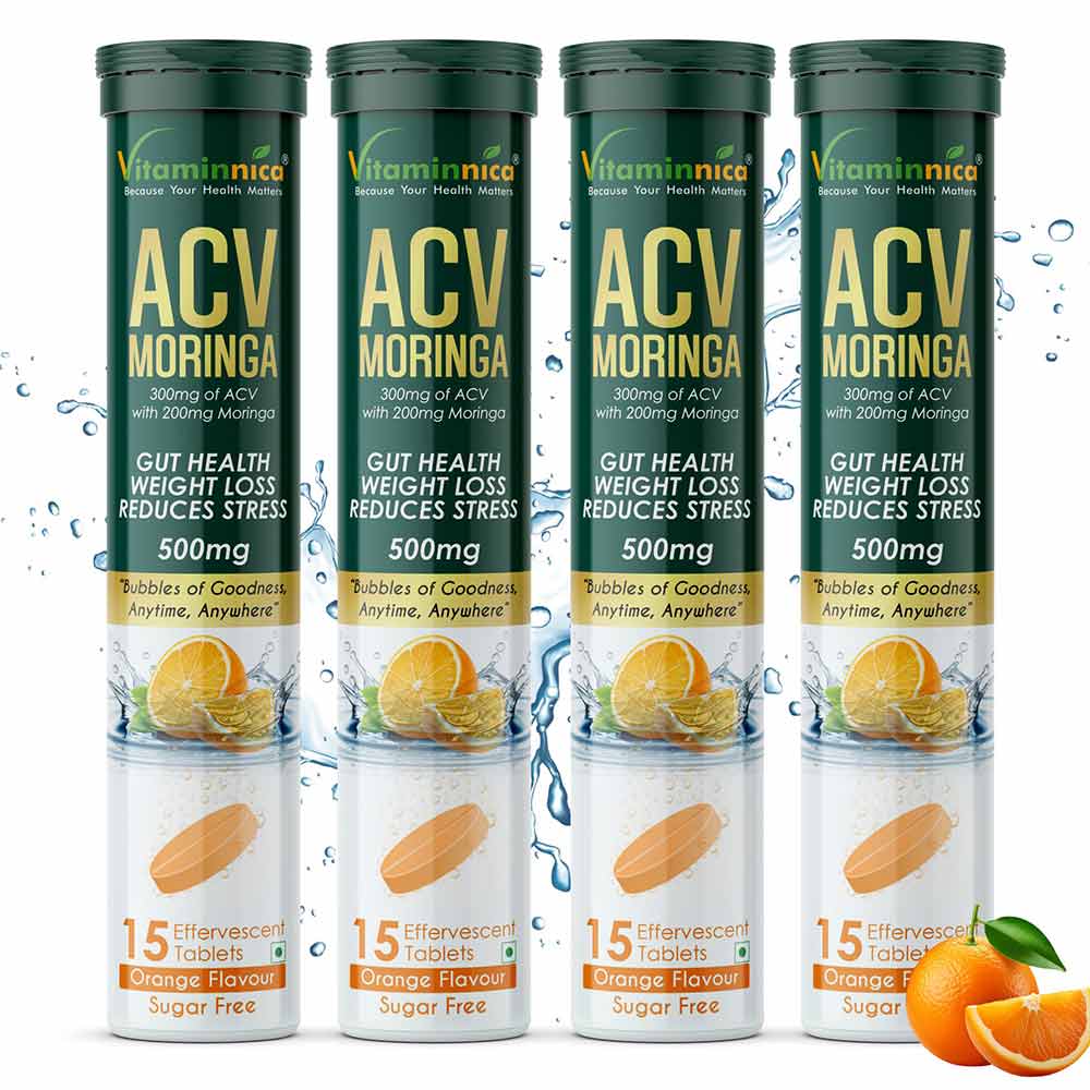 Vitaminnica ACV Moringa,  15 tablet(s)  Orange (Pack of 4)  image 1