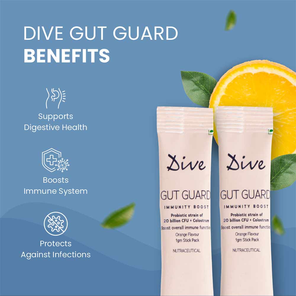 5 - Dive Gut Guard Immunity Boost,  15 Piece(s)/Pack  Orange 