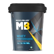 MuscleBlaze Whey Performance Protein, 4 kg (8.8 lb), Chocolate