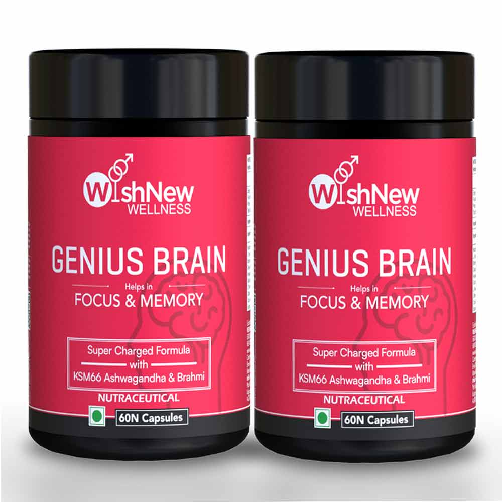 1 - WishNew Wellness Genius Brain,  120 capsules 
