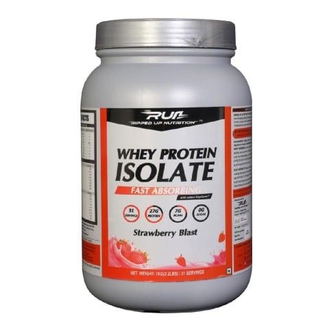 1 - Ripped Up Nutrition Whey Protein Isolate,  2.2 lb  Strawberry Blast 