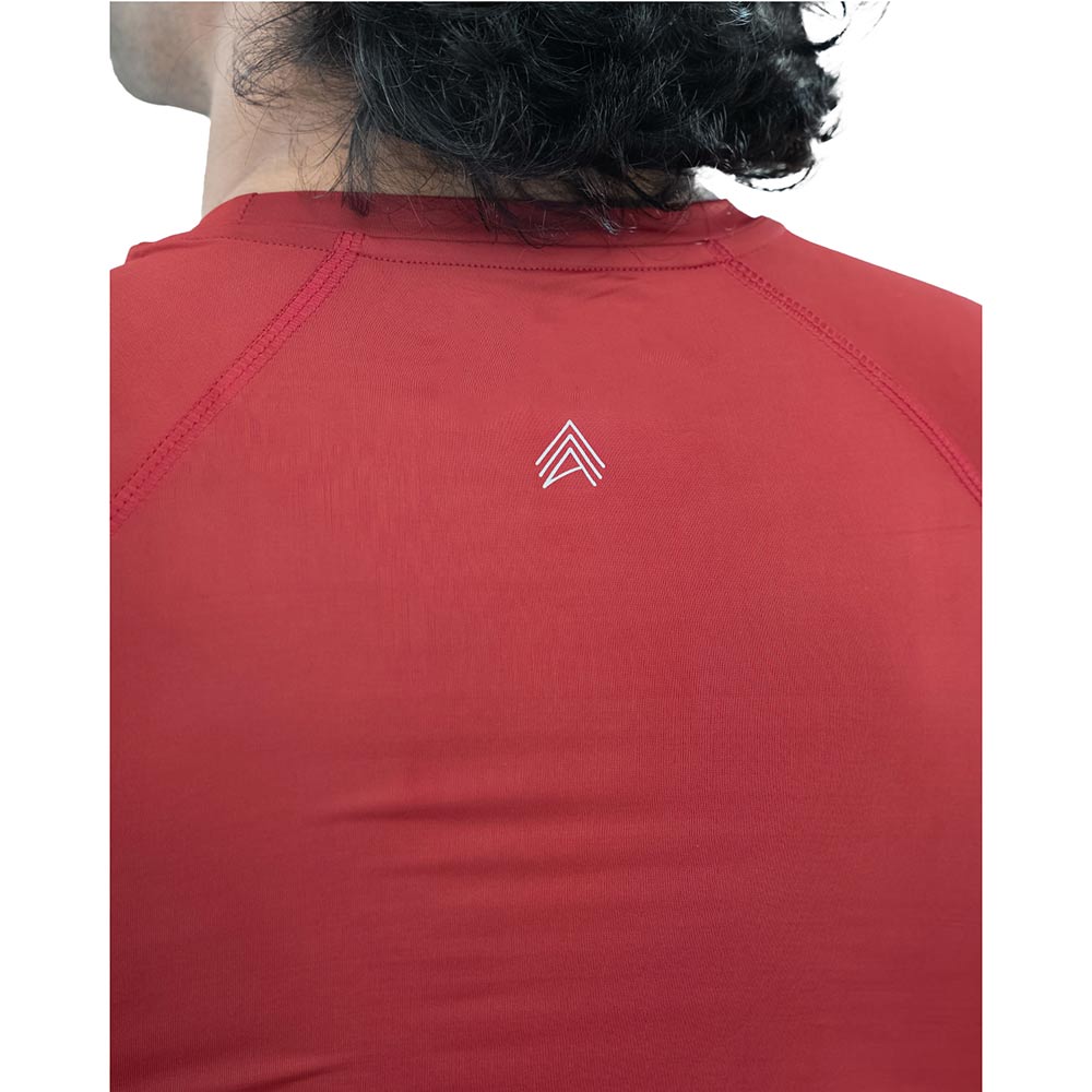 5 - Athflex Men's Half Sleeve Ace Compression T-Shirt,  XL  Maroon 