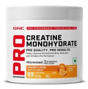 GNC Pro Performance Pure Micronized Creatine Monohydrate, 250 g (0.55 lb), Orange