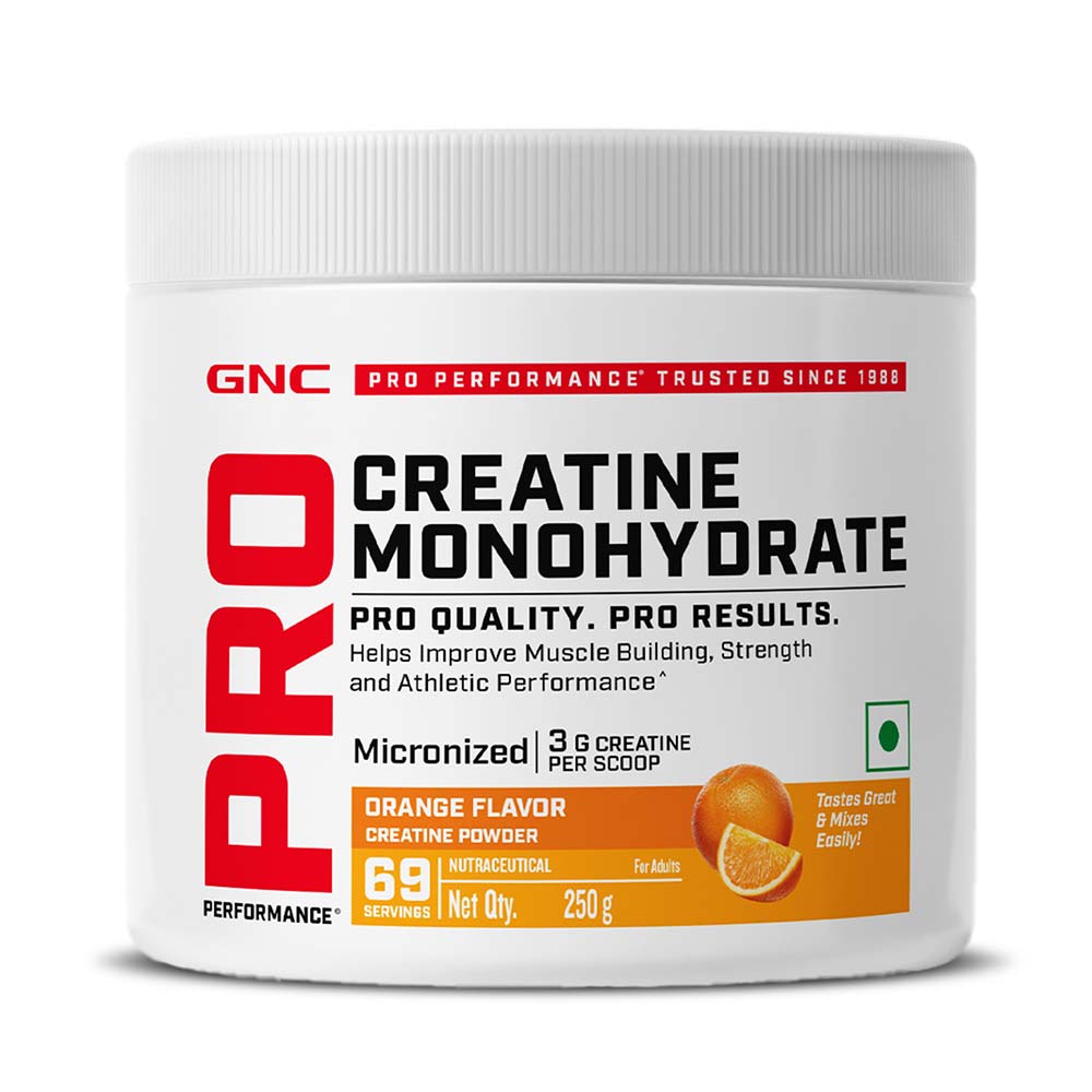 1 - GNC Pro Performance Pure Micronized Creatine Monohydrate,  Orange  0.55 lb 