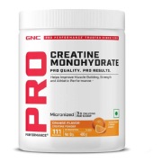 GNC Pro Performance Pure Micronized Creatine Monohydrate, 400 g (0.88 lb), Orange