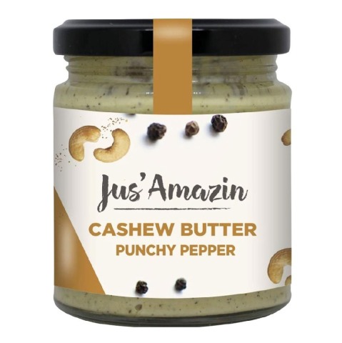 1 - Jus Amazin Cashew Butter,  Punchy Pepper  200 g 