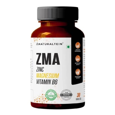 1 - NATURALTEIN ZMA (Zinc Magnesium Vitamin B6),  30 tablet(s)  Unflavoured 