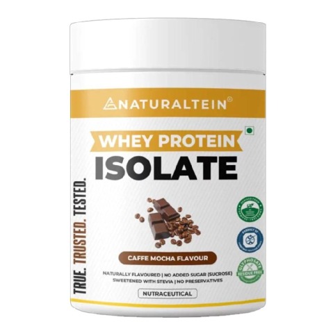 1 - NATURALTEIN Whey Protein Isolate,  0.66 lb  Caffe Mocha 