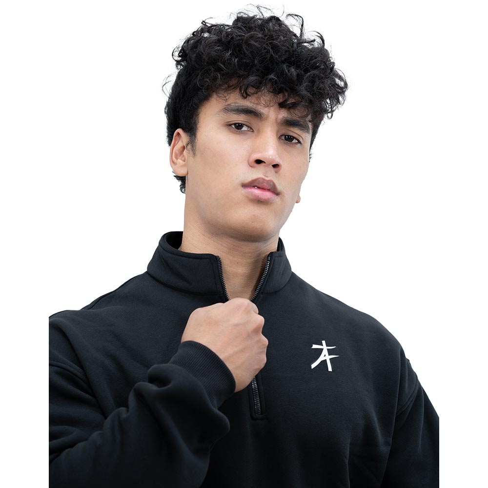 5 - Athflex Men's Relaxed Fit Dark Flex Pullover,  Black  Medium 