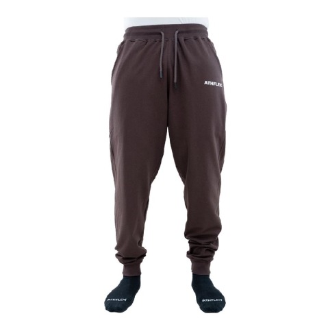 2 - Athflex Men's Regular Fit Essential Joggers,  Brown  Medium 
