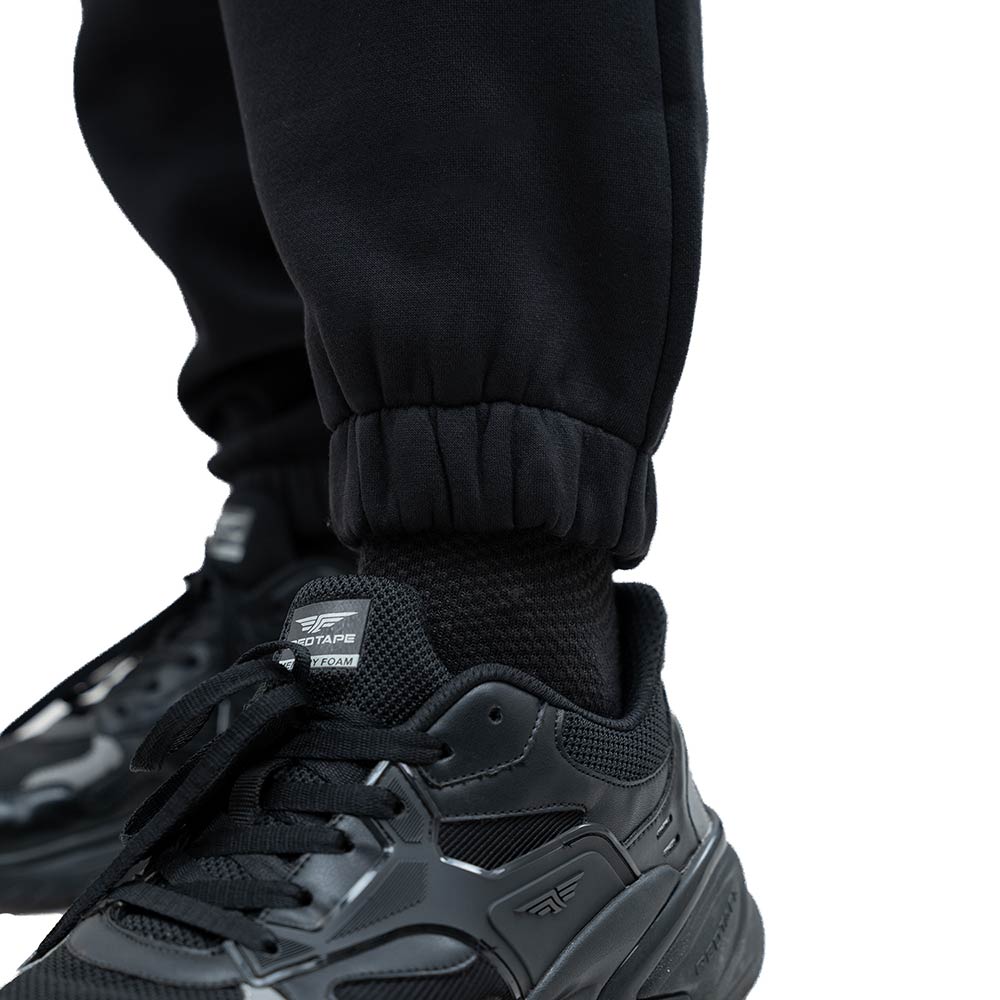 8 - Athflex Men's Relaxed fit Dark Flex Joggers,  Black  Large 