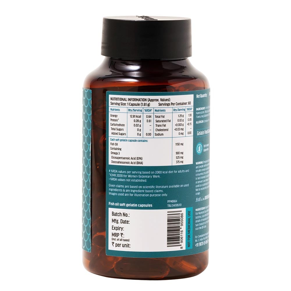 10 - HK Vitals Triple Strength Omega-3 Fish Oil 1150 mg,  60 capsules