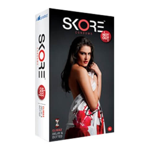 Skore Not Out Condoms,  Unflavoured  15 Piece(s)/Pack 
