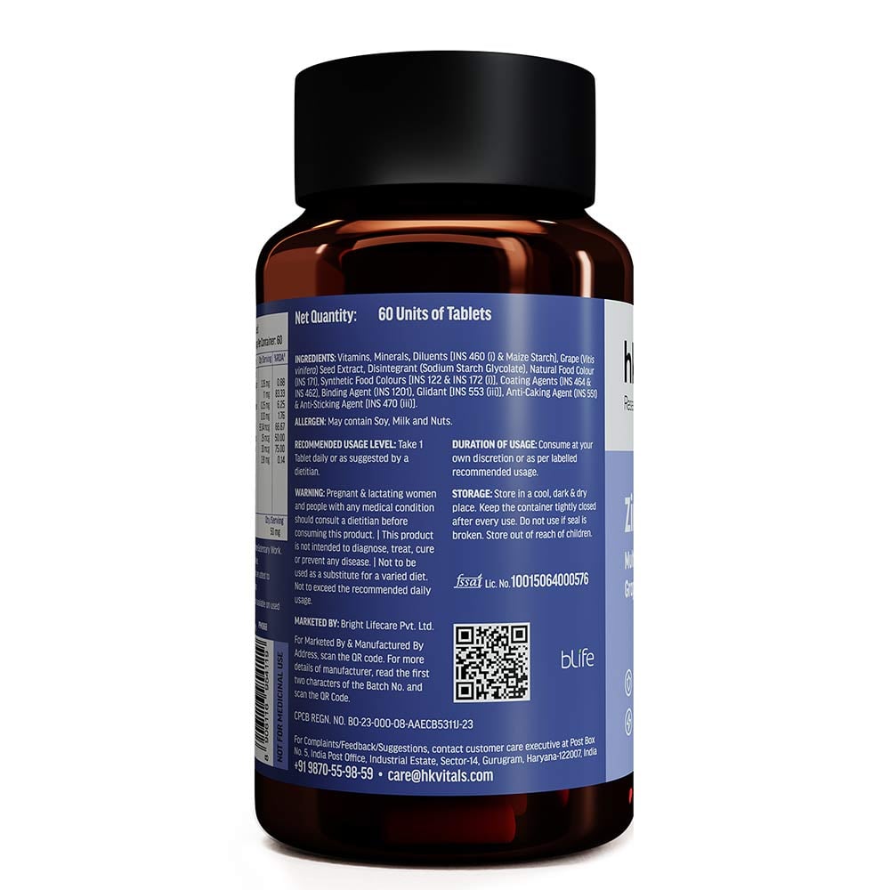 1 - HK Vitals Zinc Complex,  60 tablet(s)