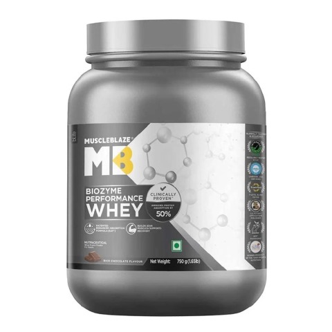 1 - MuscleBlaze Biozyme Performance Whey., 1.65 lb Rich Chocolate