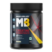 MuscleBlaze Creatine Monohydrate Powders, 400 g (0.88 lb)