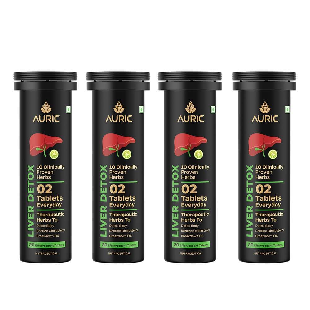 1 - Auric Liver Detox with 10 Ayurvedic Herbs Tangy Jamun,  80 tablet(s) 