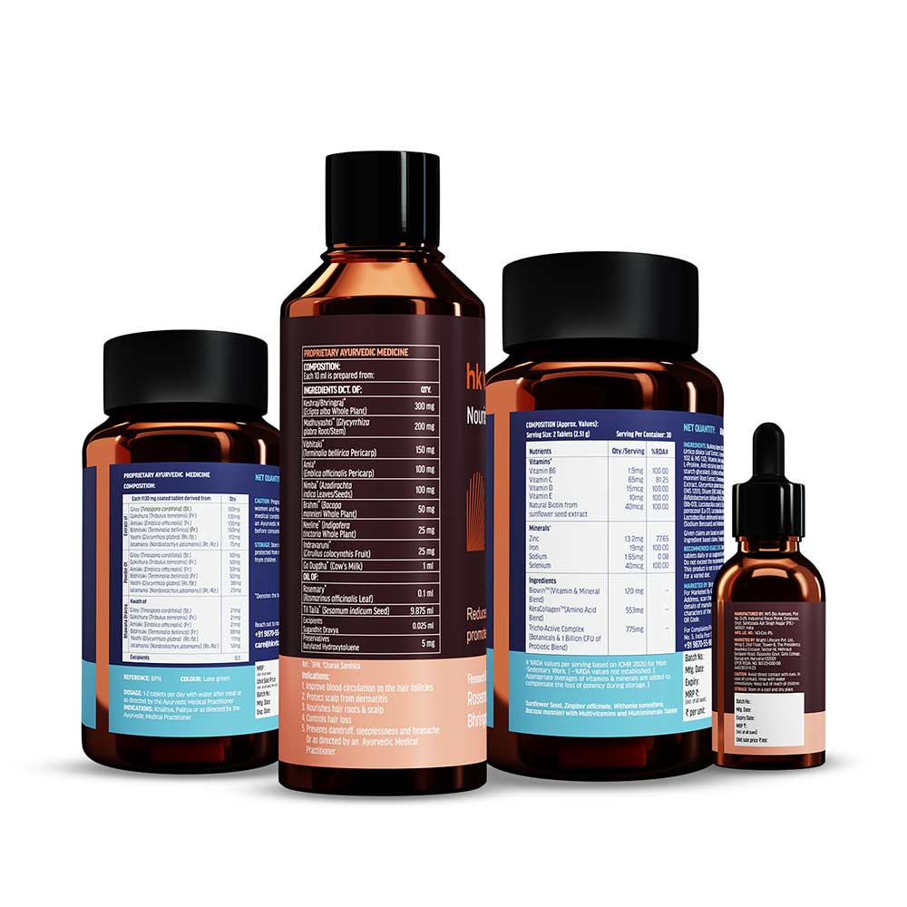 9 - HK Vitals Hair Fall Solution Kit, STAGE 3 and STAGE 4