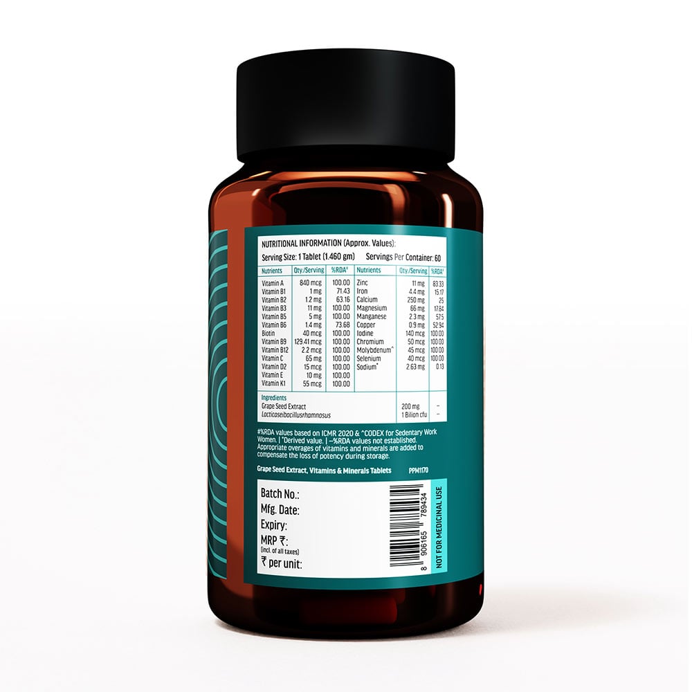 8 - HK Vitals Multivitamin Adults 50+,  Unflavoured  60 tablet(s)