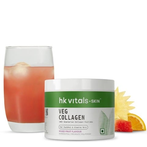 1 - HealthKart HK Vitals Skin Radiance Collagen, 100 g Veg - Mixed Fruit