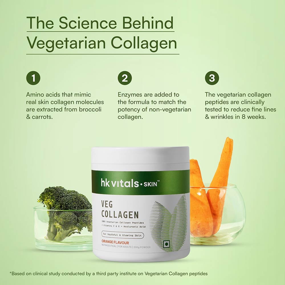 5 - HK Vitals Skin Radiance Collagen, Veg 200 g Orange