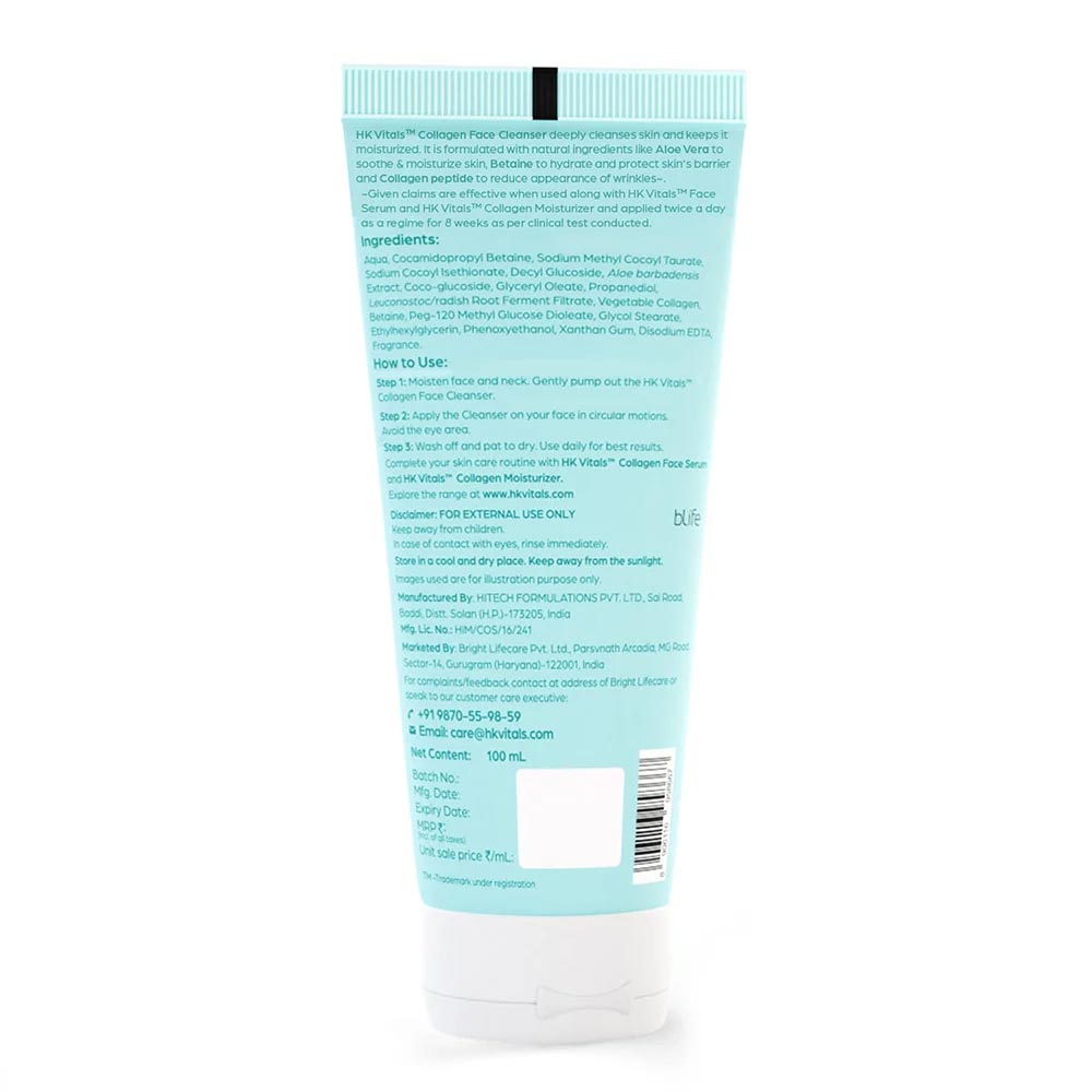 HK Vitals Collagen for Men 100g Orange and Cleanser Combo