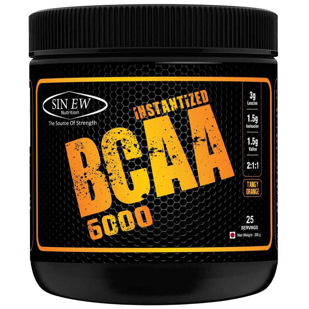 Sinew Nutrition Instantized BCAA 6000,  0.44 lb  Tangy Orange 