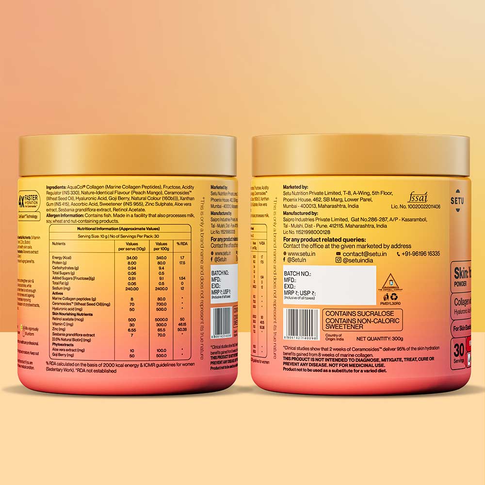 8 - Setu Skin: Youthful,  210 g  Peach Mango 