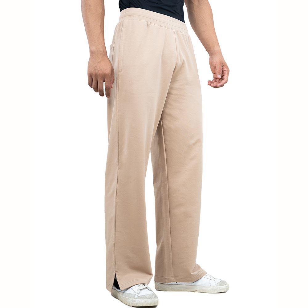 3 - Athflex Men's Straight Fit Classic Workout Pants,  Cream  Small 