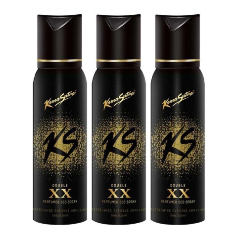 Kamasutra XX Deo Pack of 3,  120 ml  for Women & Men 