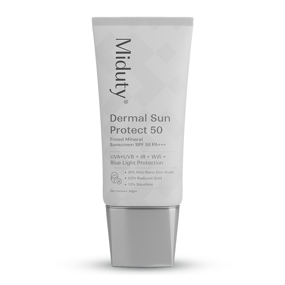 1 - Miduty Dermal Sun Protect 50,  50 g  Tinted Mineral Sunscreen SPF 50 PA+++ 