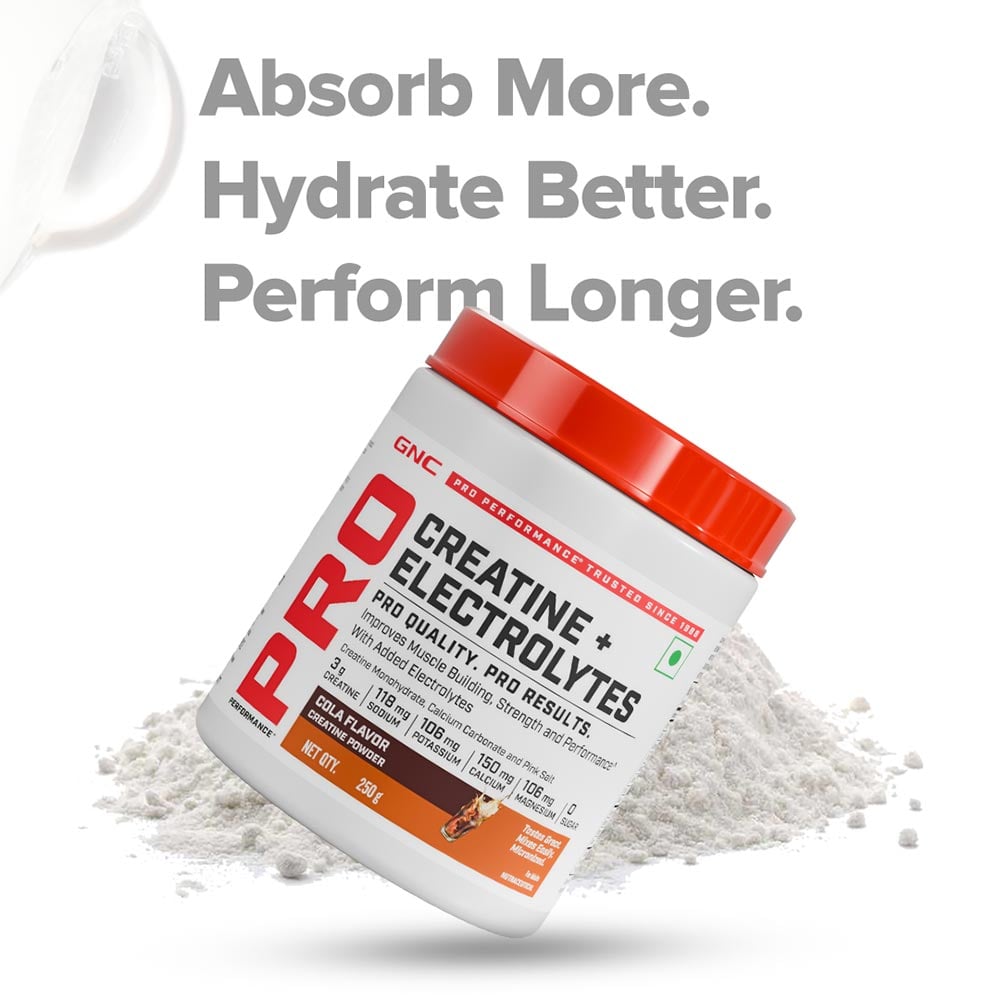 9 - GNC Pro Performance Creatine+ Electrolytes,  Orange  0.88 lb 