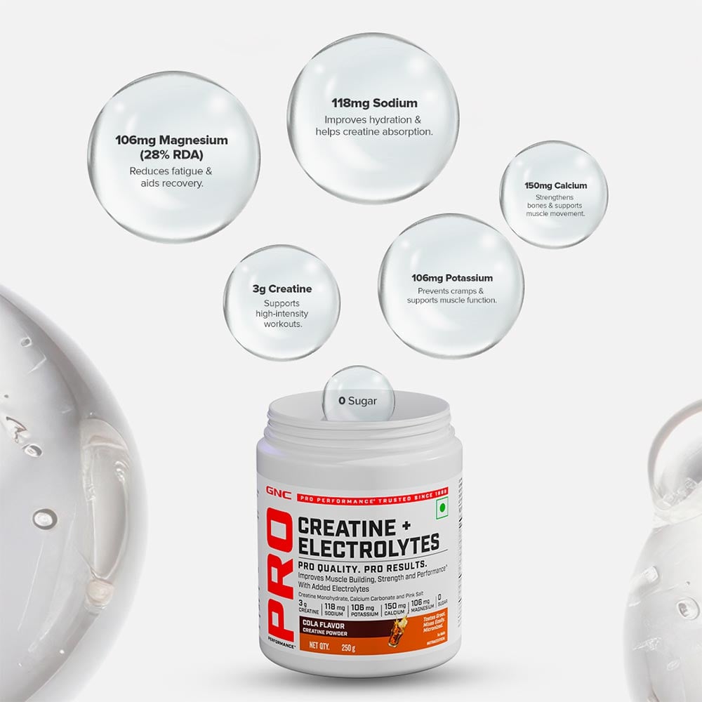 7 - GNC Pro Performance Creatine+ Electrolytes,  Cola  0.22 lb 