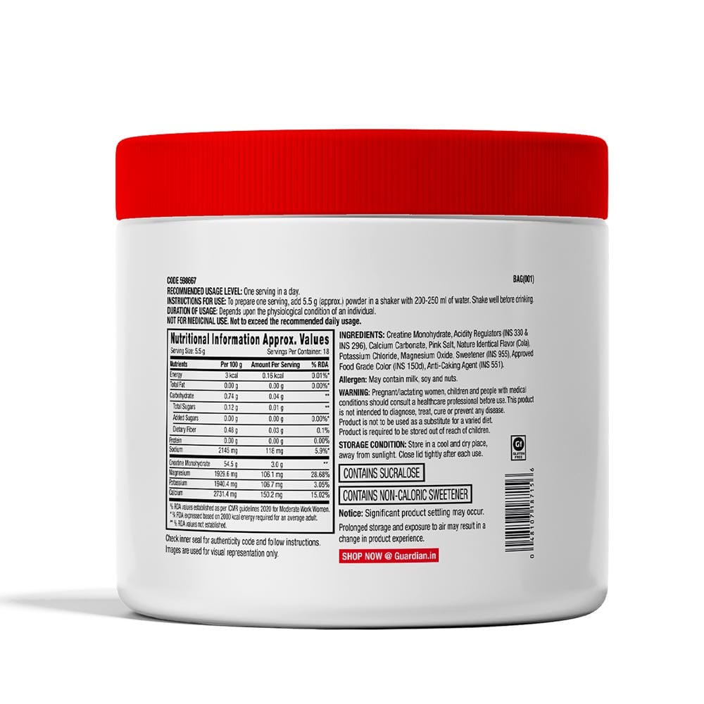 3 - GNC Pro Performance Creatine+ Electrolytes,  Cola  0.22 lb 