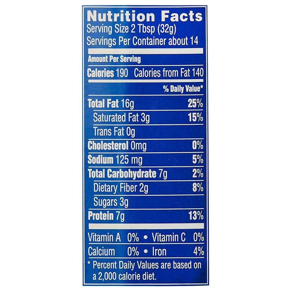 2 - Skippy Peanut Butter,  0.462 kg  Super Chunk (nutritionfact)