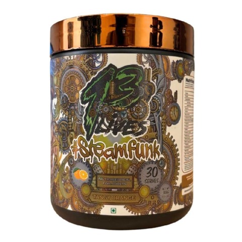 1 - 13 Lives Steamfunk Pre-Workout,  0.66 lb  Tangy Orange 