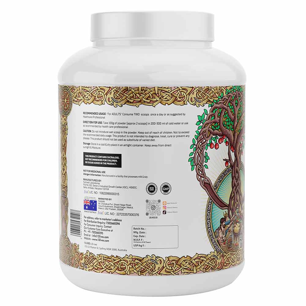 2 - 13 Lives Feast Mass Gainer,  6.6 lb  Mango Milk Shake 