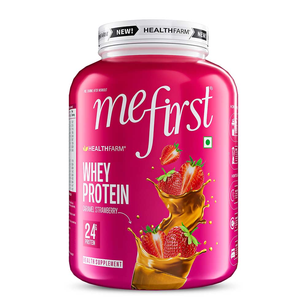 1 - Healthfarm MeFirst Whey Protein,  4.4 lb  Caramel Strawberry 